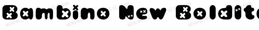Bambino New BoldItal字体转换